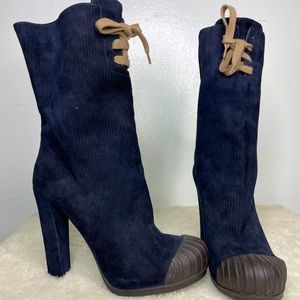 Fendi Lace Sky High Booties (39.5)
